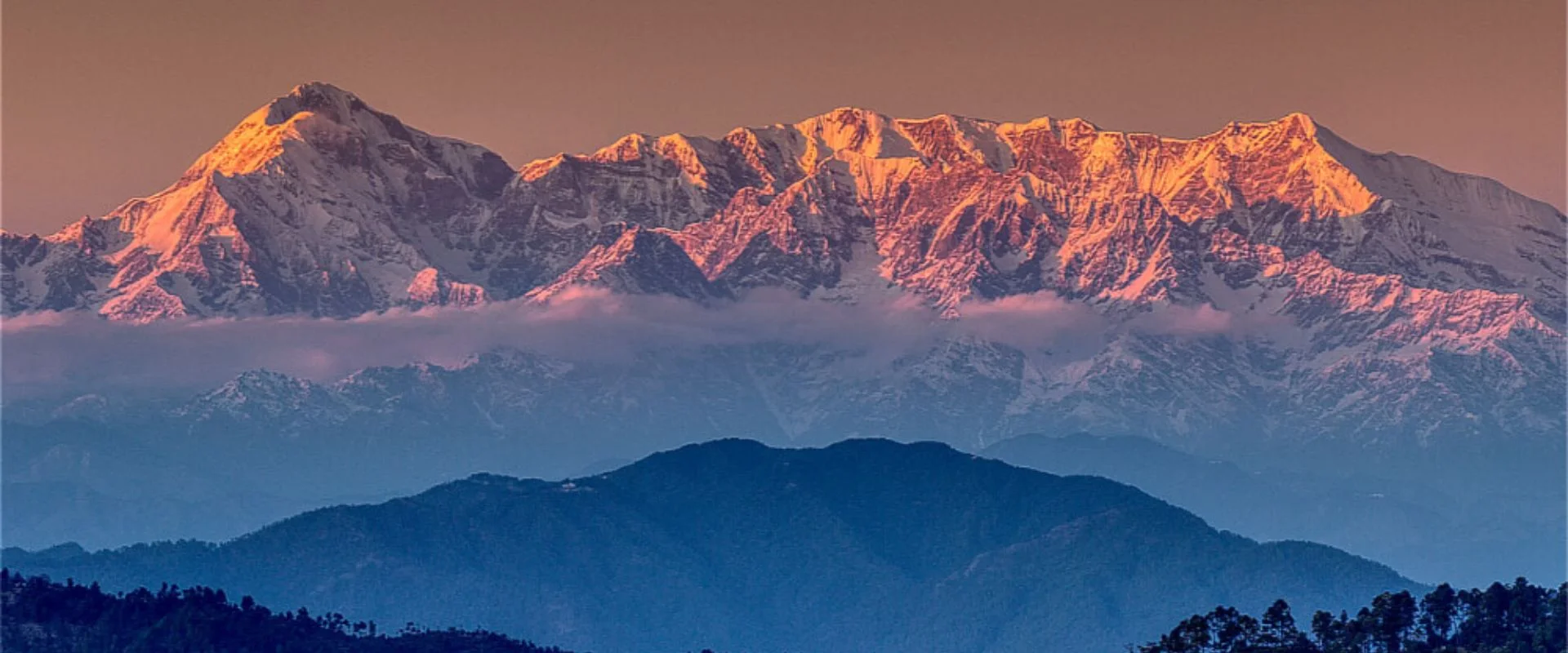 Overlooking the Himalayas